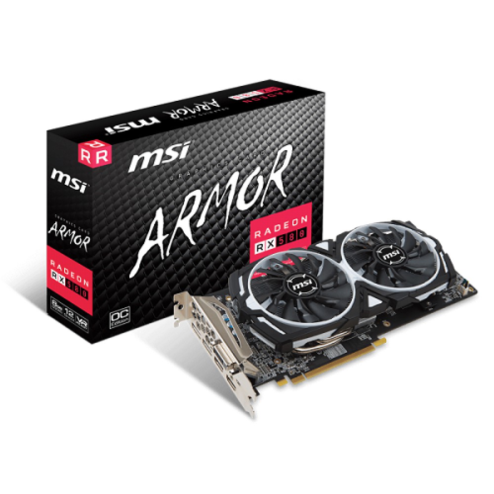 MSI RX 580 ARMOR 8G OC 256Bit 2XDP/2XHDMI/DVI