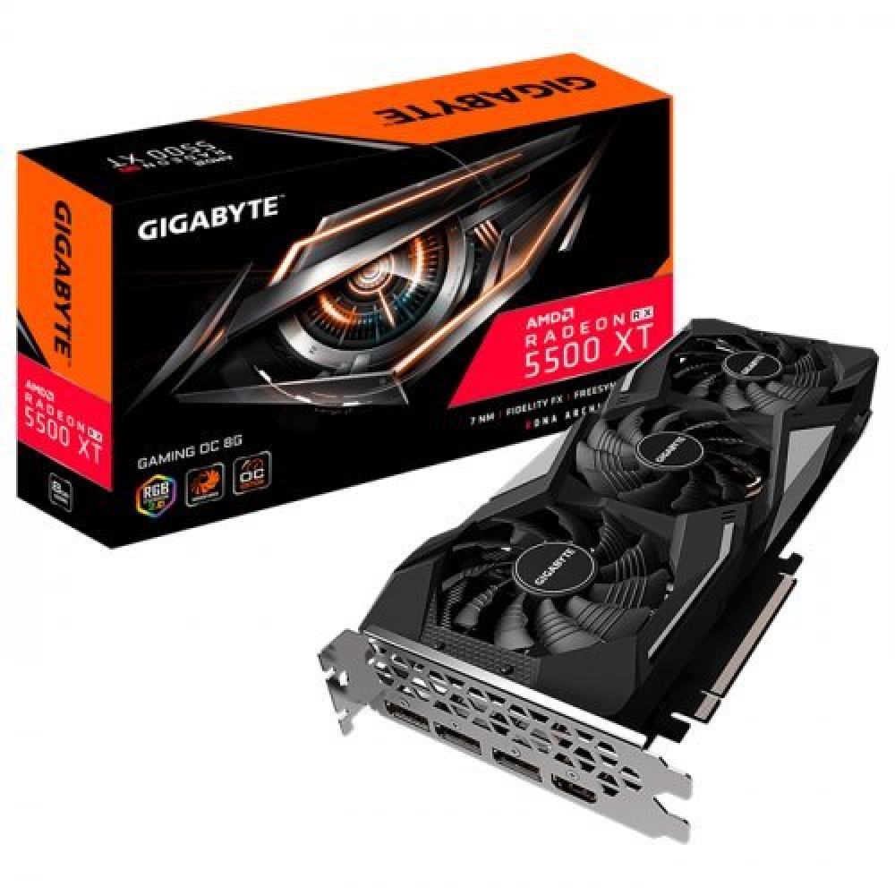 GIGABYTE GV-R55XTGAMING-OC-8GD RX5500XT 8GB GDDR6 128Bit