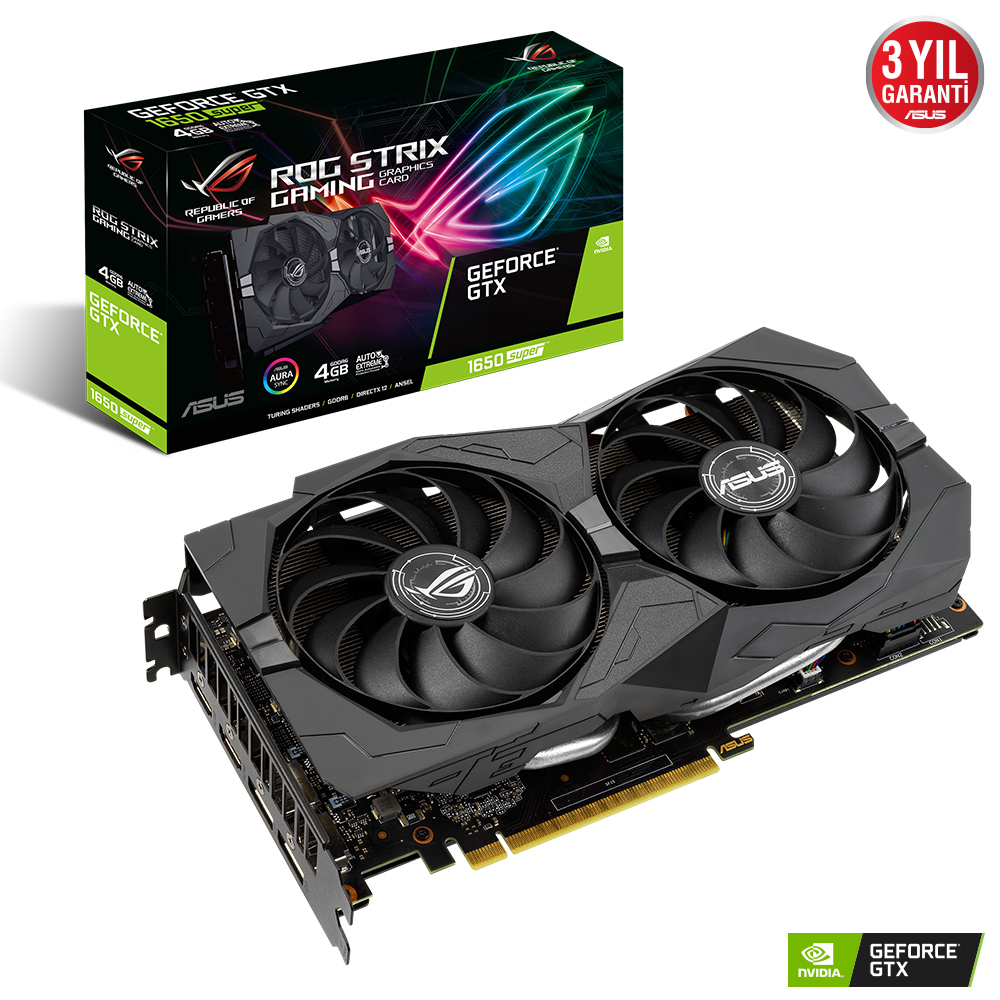 ASUS ROG-STRIX-GTX1650S-4G-GAMING 4GB GDDR6 HDMI DP 128Bit