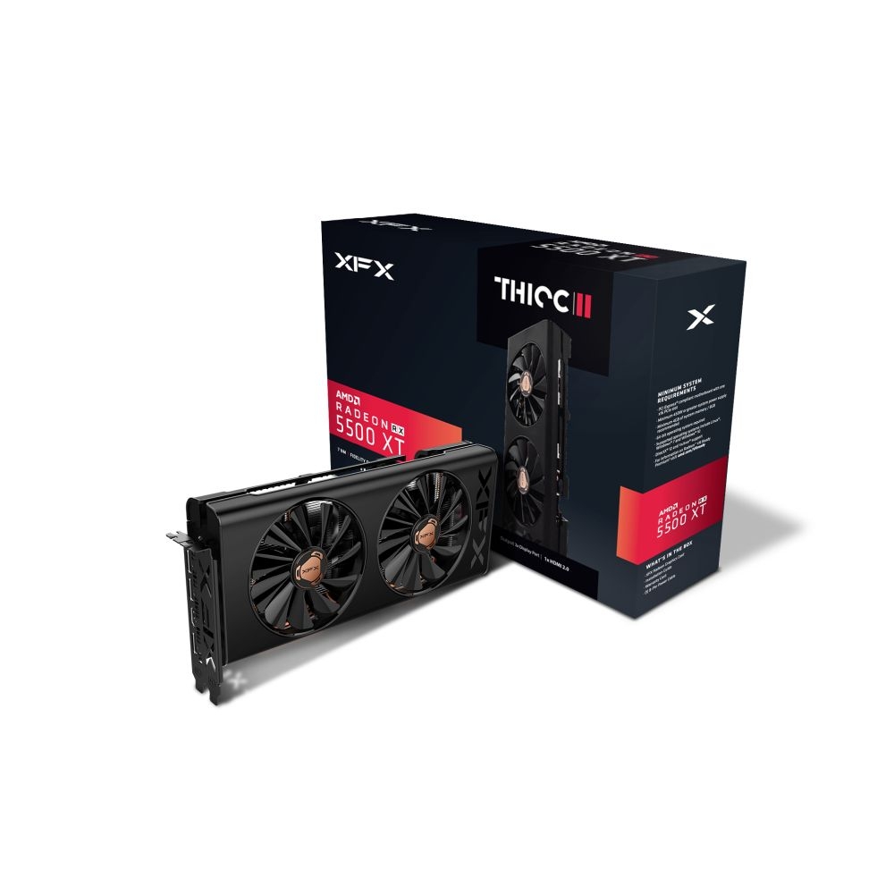 XFX RX5500 XT THICC II Pro 8GB RX-55XT8DFD6 GDDR6 128Bit