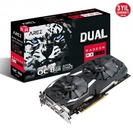 ASUS AREZ-DUAL-RX580-O8G 8GB GDDR5 DVI HDMI 256Bit